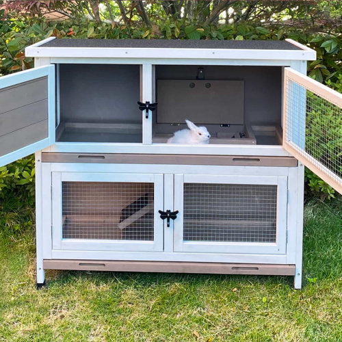 Tucker Murphy Pet™ Daw Weather Resistant Rabbit Hutch Wayfair